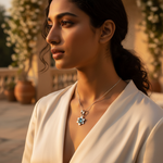 Load image into Gallery viewer, 925 Silver Blue Topaz Star Pendant for Women | Gemstone Jewelry