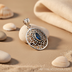 Load image into Gallery viewer, 925 Silver Blue Topaz Pendant for Women | Gemstone Jewelry