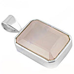 Load image into Gallery viewer, 925 Silver Rose Quartz Pendant for Women | Gemstone Jewelry
