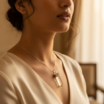 Load image into Gallery viewer, Silver Citrine Pendant Necklace for Women | Gemstone Jewelry