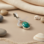 将图像加载到图库查看器中, 925 Silver Turquoise Pendant for Women | Gemstone Jewelry Gift