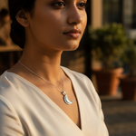 将图像加载到图库查看器中, 925 Silver Leaf Pendant for Women | Elegant Silver Jewelry Gift