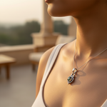 将图像加载到图库查看器中, 925 Silver Green Gemstone Pendant | Sterling Silver Jewelry