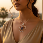 Load image into Gallery viewer, 925 Silver Agate Pendant for Women | Gemstone Jewelry