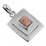 Load image into Gallery viewer, 925 Silver Rhodochrosite Pendant for Women | Gemstone Jewelry