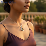 Load image into Gallery viewer, 925 Sterling Silver Citrine Pendant for Women | Gemstone Jewelry