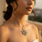 将图像加载到图库查看器中, 925 Silver Jade Pendant Necklace | Teardrop Gemstone Jewelry