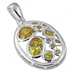 Load image into Gallery viewer, 925 Silver Citrine Pendant for Women | Gemstone Jewelry