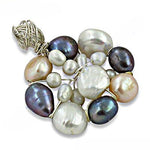 Load image into Gallery viewer, Pearl Cluster Pendant Necklace | Natural Gemstone Jewelry for Women