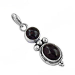 Load image into Gallery viewer, 925 Sterling Silver Garnet Pendant for Women | Gemstone Jewelry