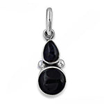 Load image into Gallery viewer, 925 Silver Onyx Pendant for Women | Black Gemstone Jewelry