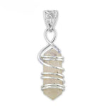 Load image into Gallery viewer, 925 Silver Quartz Crystal Pendant Necklace | Women's Jewelry Gift