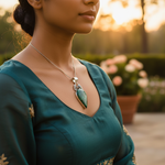 将图像加载到图库查看器中, 925 Silver Malachite Pendant for Women | Gemstone Jewelry