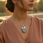 Load image into Gallery viewer, 925 Silver Dalmatian Jasper Pendant for Women | Gemstone Jewelry