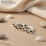 Load image into Gallery viewer, 925 Silver Onyx Pendant for Women | Modern Silver Jewelry