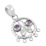 Load image into Gallery viewer, 925 Sterling Silver Amethyst Pendant for Women | Gemstone Jewelry