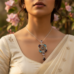 Load image into Gallery viewer, 925 Silver Gemstone Pendant for Women | Statement Jewelry