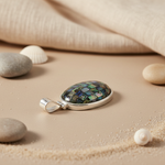 Load image into Gallery viewer, 925 Silver Abalone Shell Pendant for Women | Gemstone Jewelry