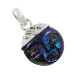 Load image into Gallery viewer, 925 Silver Moon Face Pendant for Women | Celestial Jewelry