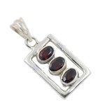 Load image into Gallery viewer, 925 Silver Garnet Pendant for Women | Daily Wear Gift