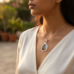 Load image into Gallery viewer, 925 Silver Moonstone Pendant for Women | Daily Wear Necklace