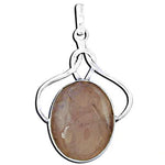 Load image into Gallery viewer, 925 Silver Rose Quartz Pendant for Women | Gemstone Jewelry
