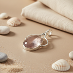 Load image into Gallery viewer, 925 Silver Rose Quartz Pendant for Women | Gemstone Jewelry