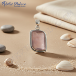 Load image into Gallery viewer, 925 Silver Rose Quartz Pendant for Women | Gemstone Jewelry