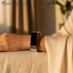 Load image into Gallery viewer, Gemelos rectangulares cromados | Regalo de joyería formal para hombre