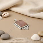 Load image into Gallery viewer, Colgante de piedra rosa en plata 925 para mujer | Joyería con piedras preciosas