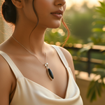 Load image into Gallery viewer, 925 Silver Black Onyx Pendant for Women | Gemstone Jewelry