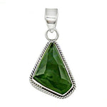 Load image into Gallery viewer, 925 Silver Green Stone Pendant for Women | Gemstone Jewelry