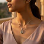 将图像加载到图库查看器中, 925 Silver Labradorite Pendant for Women | Gemstone Jewelry