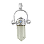 Load image into Gallery viewer, 925 Silver Moonstone Crystal Pendant for Women | Gemstone Jewelry
