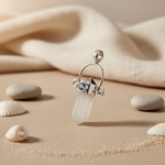 将图像加载到图库查看器中, 925 Silver Moonstone Crystal Pendant for Women | Gemstone Jewelry