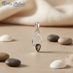 Load image into Gallery viewer, 925 Silver Smoky Quartz Teardrop Pendant | Women's Jewelry