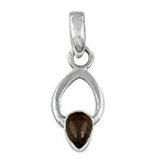 将图像加载到图库查看器中, 925 Silver Smoky Quartz Teardrop Pendant | Women's Jewelry
