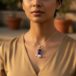 Load image into Gallery viewer, 925 Silver Amethyst Pearl Pendant | Gemstone Jewelry for Women