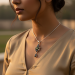 Load image into Gallery viewer, 925 Silver Multi-Gemstone Pendant for Women | Fine Jewelry