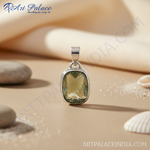 Load image into Gallery viewer, 925 Silver Green Quartz Pendant for Women | Daily Wear Gift