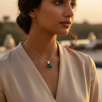 Load image into Gallery viewer, 925 Silver Malachite Pendant for Women | Gemstone Jewelry