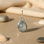 Load image into Gallery viewer, 925 Silver Moonstone Teardrop Pendant | Women's Jewelry Gift