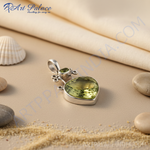 Load image into Gallery viewer, 925 Silver Peridot Pendant for Women | Gemstone Jewelry