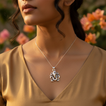 将图像加载到图库查看器中, 925 Silver Ganesha Pendant | Indian Religious Jewelry Gift