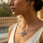 Load image into Gallery viewer, 925 Silver Garnet Pendant for Women | Gemstone Jewelry Gift