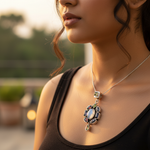 将图像加载到图库查看器中, 925 Silver Gemstone Pendant Necklace for Women | Gift Jewelry