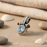 Load image into Gallery viewer, 925 Silver Blue Topaz Pendant for Women | Gemstone Jewelry