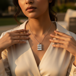 Load image into Gallery viewer, Colgante de plata con circonita cúbica para mujer | Regalo de joyería moderna