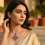 Load image into Gallery viewer, 925 Silver Amethyst Pendant for Women | Gemstone Jewelry