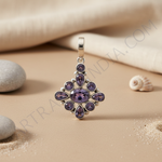 Load image into Gallery viewer, 925 Silver Amethyst Pendant for Women | Gemstone Jewelry